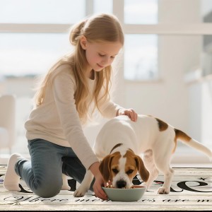 Kitchen Rugs and Mats Non Slip, Farmhouse Floral Kitchen Mats for Floor, Machine Washable Comfort Cushioned Soft Faux Wool Runner Rugs for Sink, Laundry Room, Office, Hallway, 20