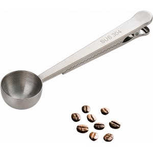 Stainless Steel Coffee Scoop&Seal Clip,2...