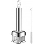 316 Stainless Steel Meat Tenderizer Tool, 24 Sharp Needles, BOMANSI BOMS Steak Tenderizer, Tenderizing Steak, Beef, Chicken, Pork, Barbecue, Marinating, Chicken Tenderizer with free cleaning brush