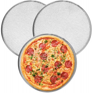 3Pcs 12 Inch Pizza Pan,Pizza Screen, Piz...