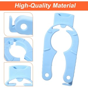 8 Pcs Water Bottle Opener Plastic Bottle Cap Opener Multi-Purpose Orange Soda Can Openers Plastic Jar Grip for Weak Hands Home Kitchen Camping Outdoor Adventure