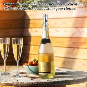 50pcs Wine Foil Pourer Disk Silver Pourer Liquor Stopping Pour Spouts Drip -free Wine Pourers for Wines Bottles Reusable Spout Disks Aluminum Wines Whisky Pourers for Beverage Beer Liquid Dispenser
