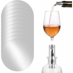 50pcs Wine Foil Pourer Disk Silver Pourer Liquor Stopping Pour Spouts Drip -free Wine Pourers for Wines Bottles Reusable Spout Disks Aluminum Wines Whisky Pourers for Beverage Beer Liquid Dispenser