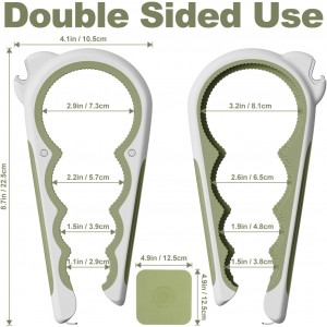 2026 Upgrade 6 in1 Jar Opener for Weak Hands, Large Bottle Opener and Can Opener, Seniors with Arthritis, Mutil Function Kitchen Opener with Non Slip Rubber Grippers for Opening Jars