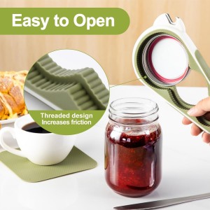 2026 Upgrade 6 in1 Jar Opener for Weak Hands, Large Bottle Opener and Can Opener, Seniors with Arthritis, Mutil Function Kitchen Opener with Non Slip Rubber Grippers for Opening Jars