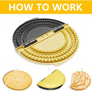 3 In 1 Tortilla Sealer，Adjustable Quesadilla Crimper 6