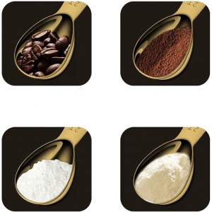 2Pcs Stainless Steel Coffee Scoop,1TBSP&2TBSP(15ML&30ML) Tablespoon Measuring spoon,Gold