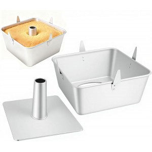 Angel Food Cake Pan,18 Cups Square Tube ...