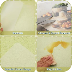 10 Pack Plastic Placemats 17x11 Inch, Clear Place Mats Wipeable, Vinyl Table Mats for Kitchen Dining Table Protection, Craft Projects, Shelf and Drawer Liner