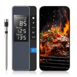 Smart Bluetooth Wireless Meat Thermometer, Real-Time Monitoring Control Digital Thermometer with Smart App, Meat Probe IP67 Waterproof High Accuracy Perfect for BBQ, Oven, Grill & Smoker