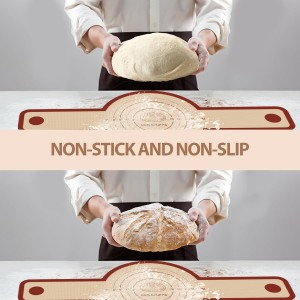 Silicone Bread Sling for Dutch Oven, 2 PCS Red Non-Stick & Reusable Bread Baking Supplies with Extra Long Handles, Easily Transfer Sourdough, Dishwasher Safe, Round