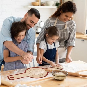 Silicone Bread Sling for Dutch Oven, 2 PCS Red Non-Stick & Reusable Bread Baking Supplies with Extra Long Handles, Easily Transfer Sourdough, Dishwasher Safe, Round
