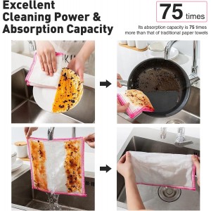 OnBrand Naturally Wood Fiber Cleaning Cloth, Microfiber Cleaning Cloths, 10 Pcs (12