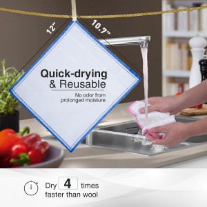 OnBrand Naturally Wood Fiber Cleaning Cloth, Microfiber Cleaning Cloths, 10 Pcs (12