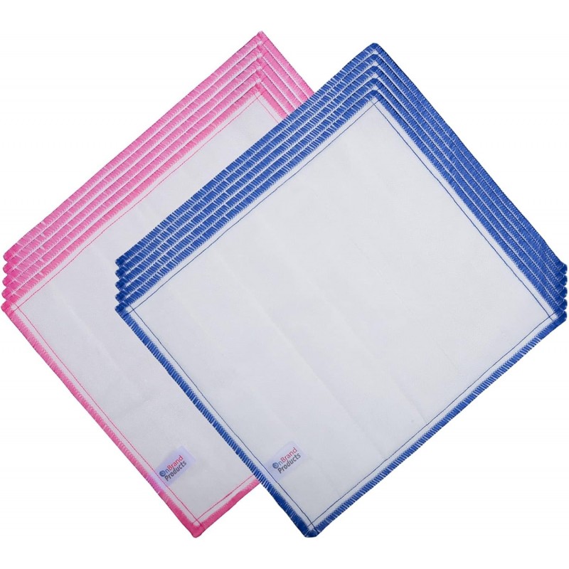 OnBrand Naturally Wood Fiber Cleaning Cloth, Microfiber Cleaning Cloths, 10 Pcs (12