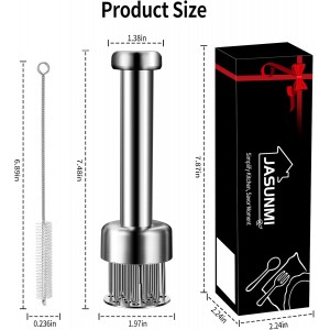 304 Stainless Steel Meat Tenderizer Tool Premium Meat Tenderizer Meat Mallet with 21 Ultra-sharp Tenderizer Needles for Tenderizing Beef, Turkey, Chicken, Steak, Dishwasher Safe