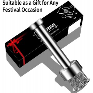 304 Stainless Steel Meat Tenderizer Tool Premium Meat Tenderizer Meat Mallet with 21 Ultra-sharp Tenderizer Needles for Tenderizing Beef, Turkey, Chicken, Steak, Dishwasher Safe