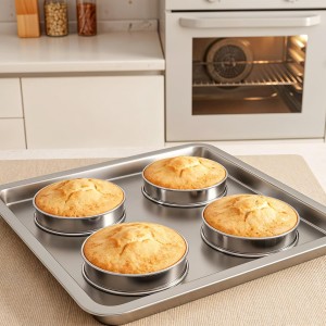 25 Pcs 4 Inch English Muffin Ring, Double Rolled Tart Rings, Stainless Steel Crumpet Rings, Round Metal Cooking Pastry Ring Molds, for Baking Fluffy Muffins, Pancakes, Pastry, Omelette, Silver