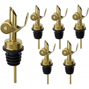 6 Pcs Auto Flip Liquor & Oil Pour Spout,...