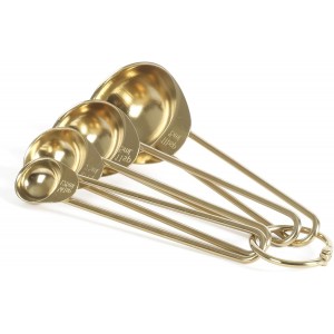 Gold Measuring Spoons Set, Durable and R...