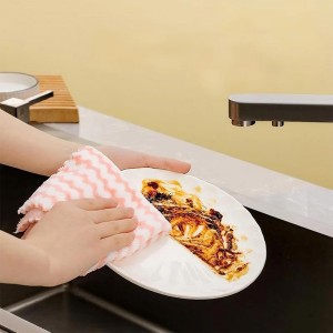 21 Pack Super Absorbent Dish Cloths Coral Velvet Microfiber Kitchen Towels Lint-Free Nonstick Oil Reusable Washable Fast Drying Rags 10