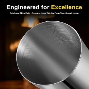 Boston Shaker Set, 18oz & 28oz 2-Piece Tins, Professional 304 Stainless Steel Cocktail Shaker with Leak-Proof Weighted Base for Bartending, Home & Bar Use (Silver)