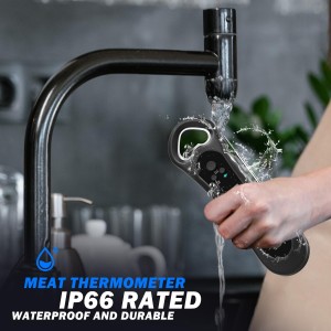 Meat Thermometer Digital, Instant Read Meat Thermometer for Grill and Cooking, with Bottle Opener, Backlight & Calibration Food Thermometer, Kitchen Gadgets for BBQ, Turkey, Candy, Liquids