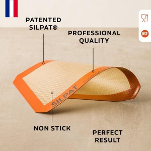 Silpat #1 Original Non-Stick Baking Mat Handcrafted in France Since 1965 - Trusted by World-Class Chefs - Certified Food Safe Silpat Technology (Pick Your Size)