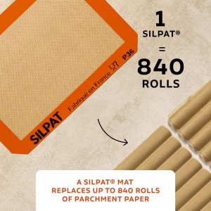 Silpat #1 Original Non-Stick Baking Mat Handcrafted in France Since 1965 - Trusted by World-Class Chefs - Certified Food Safe Silpat Technology (Pick Your Size)