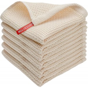 100% Cotton Waffle Weave Kitchen Towels,...