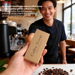 Walnut Coffee Scoop,Wooden Coffee Bean Measuring Spoon,5g Capacity,Natural Wood Coffee Scoop for Tea,Sugar & Powder,Rustic Kitchen Gift for Coffee Lovers