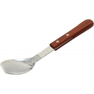 Hitefu Stainless Steel Ice Cream Scoop, Heavy Duty Dessert Shovel & Butter Cutter with Ergonomic Wooden Handle