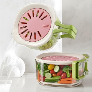 Fruit Vegetable Washing Bowl with Strain...