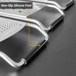 Julienne Vegetable Grater, Handheld Carrot Shredder, Ultra-Sharp Stainless Steel Julienne slicer, Mess-Free Grating - Dishwasher Safe