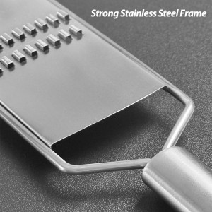 Julienne Vegetable Grater, Handheld Carrot Shredder, Ultra-Sharp Stainless Steel Julienne slicer, Mess-Free Grating - Dishwasher Safe