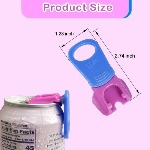 6 pack 6 colors Soda Can Opener & Soda can lids, Drink Protector Caps,Suitable for Parties, BBQ, Camping, and Travel.