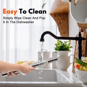 Rainspire Rolling Pins for Baking 304 Stainless Steel Dough Roller Perfect Baking Supplies Kitchen Essentials for Baking, Fondant, Pizza Dough Roller, Dumpling