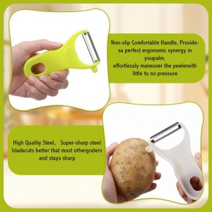 20 Pack Original Vegetable Peelers, 5 Colors Dual Blade Peeler for Potatoes, Carrots, Cucumbers, Bulk Kitchen Tools for Home, Restaurants, Meal Prep (black, white, red, yellow, green)