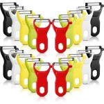 20 Pack Original Vegetable Peelers, 5 Colors Dual Blade Peeler for Potatoes, Carrots, Cucumbers, Bulk Kitchen Tools for Home, Restaurants, Meal Prep (black, white, red, yellow, green)