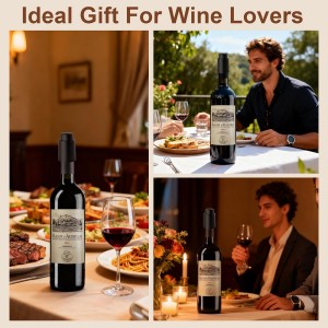 [2 PACK] Premium Vacuum Wine Preserver Stopper, Wine Preserver with Time Scale Record.Airtight Wine Bottle Preserver For Wine Enthusiasts & Gift Buyers.Set Of Wine Corks For Fresh Wine Bottles（Black）