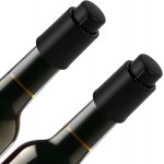 [2 PACK] Premium Vacuum Wine Preserver Stopper, Wine Preserver with Time Scale Record.Airtight Wine Bottle Preserver For Wine Enthusiasts & Gift Buyers.Set Of Wine Corks For Fresh Wine Bottles（Black）