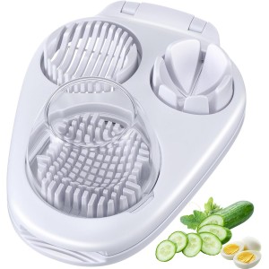 LemonRoad 3 in 1 Egg Slicer for Hard Boi...