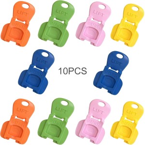 Soda Can Opener Set, 10PCS Easy Tab Opener and Drink Protector with Reusable Complete-Cover Plastic Can Toppers, Fits Coke, Beer & Aluminum Beverage Cans, 5 Colors Lids for Party, BBQ, Camping