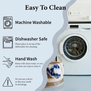 6Pcs 6 Styles Geometric Dish Cloths Swedish Kitchen Dishcloths Reusable Wash Towels Washable Rectangle Cellulose Sponge White and Black Flower Simple Line Mixed Pattern for Kitchen Cleaning