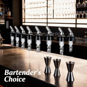 2 Pack Automatic Measured Liquor Pour Spout, Liquor Bottle Pourers, Measure Bottle Pourers for Alcohol, Quick Shot Spirit Measure Pourer Drinks Wine Cocktail Dispenser Home Bar Tools,1oz/30ml