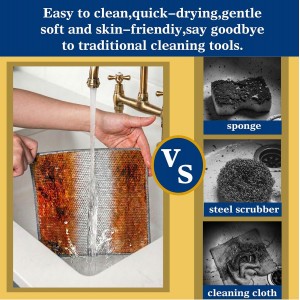 12pcs Scratch-Free Steel Dishcloths. Reusable, Quick-Dry, Odorless. Perfect for Dishes, Sinks, cookware. 7.87