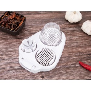 3 in 1 Egg Slicer for Kitchen – Multi-Functional Strawberry Banana Mushroom Cutter, ABS Safe Wire Blade, 3 Slice Modes, Dishwasher Safe, Lightweight 120 g, Gift for Salad Lover