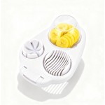 3 in 1 Egg Slicer for Kitchen – Multi-Functional Strawberry Banana Mushroom Cutter, ABS Safe Wire Blade, 3 Slice Modes, Dishwasher Safe, Lightweight 120 g, Gift for Salad Lover