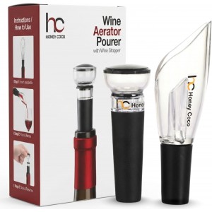 Wine Aerator Pourer with Vacuum Pump Sto...