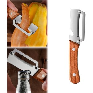 2-in-1 Vegetable Peeler with Bottle Open...